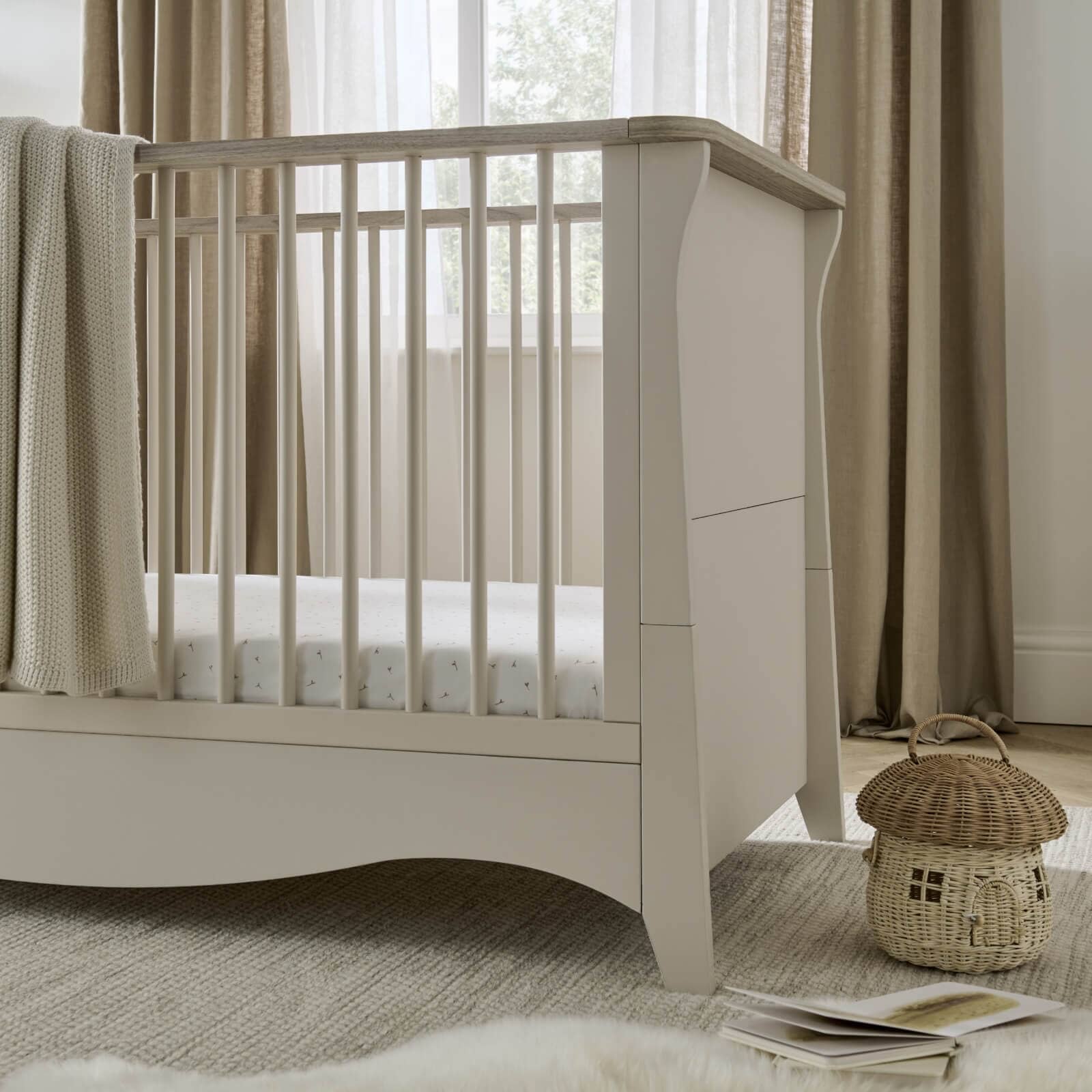 Clara 3 Piece Nursery Furniture Set - Cashmere & Ash Furniture Sets CuddleCo 