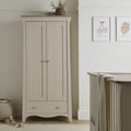 Clara 2 Door Nursery Wardrobe - Cashmere & Ash Furniture Singles CuddleCo 