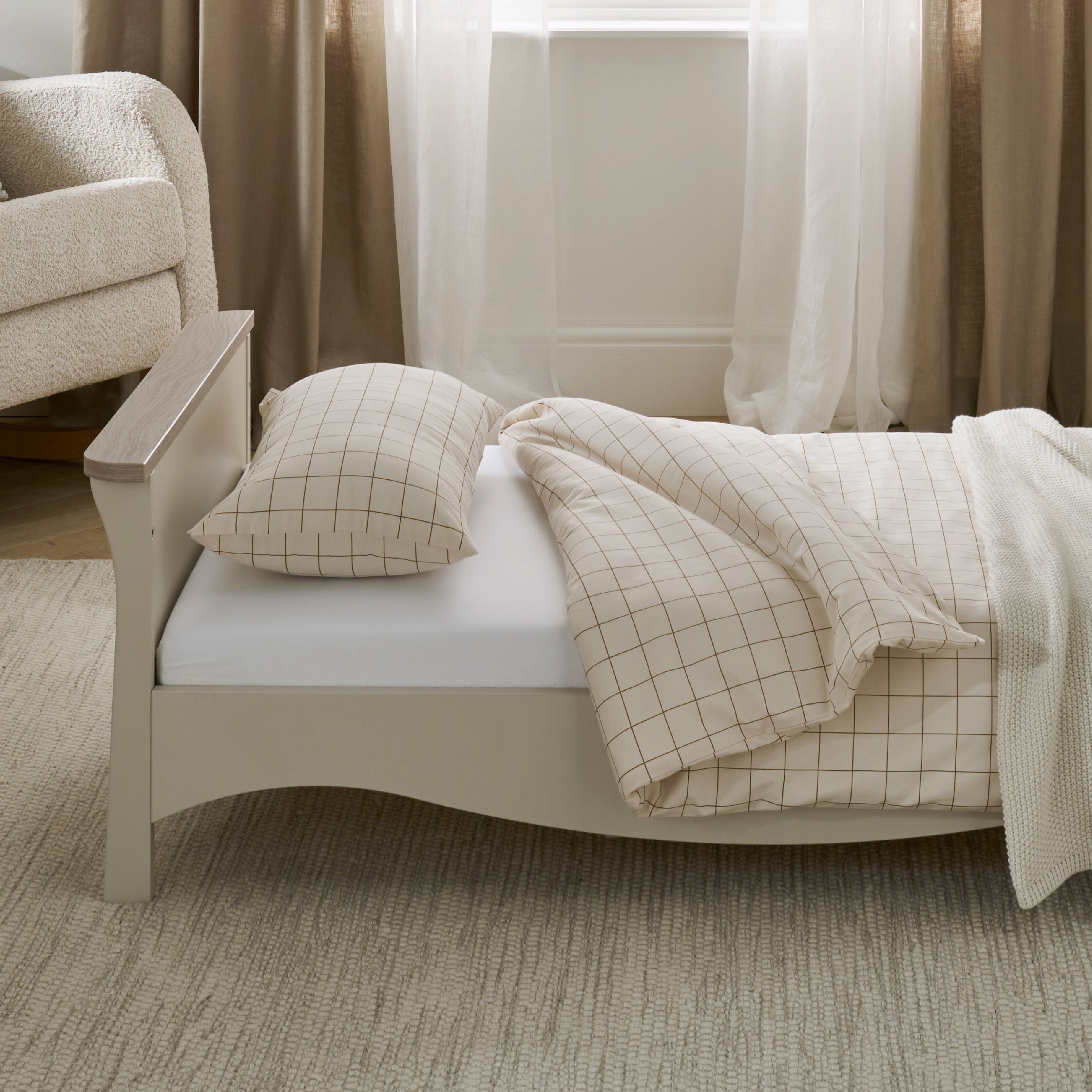Clara Toddler Bed - Cashmere & Ash Toddler Bed CuddleCo 