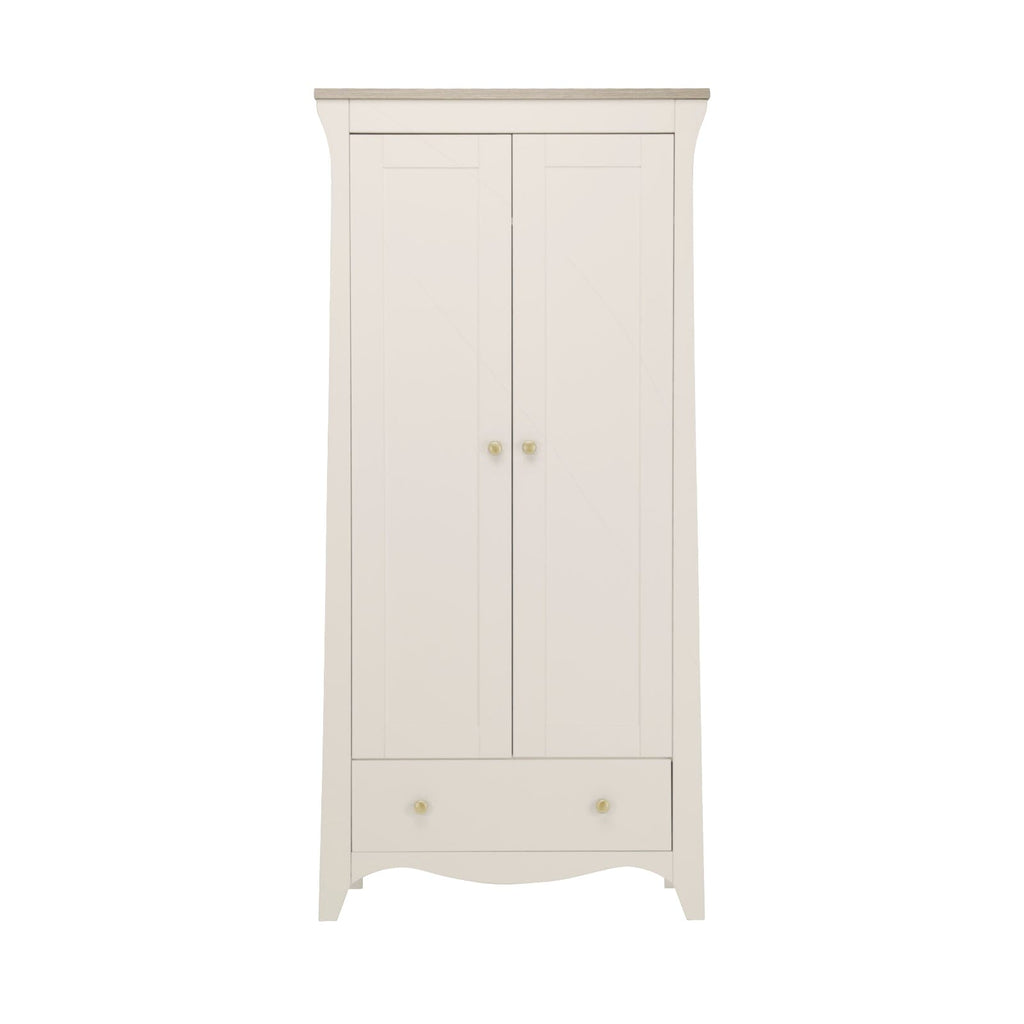 Clara 2 Door Nursery Wardrobe - Cashmere & Ash Furniture Singles CuddleCo 