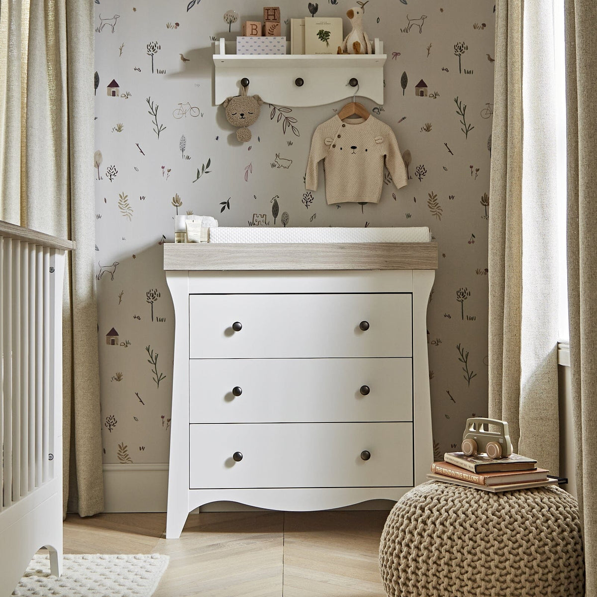 Clara 3 Drawer Dresser Changer & Ash