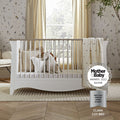 Clara Cot Bed - White & Ash Furniture Singles CuddleCo 