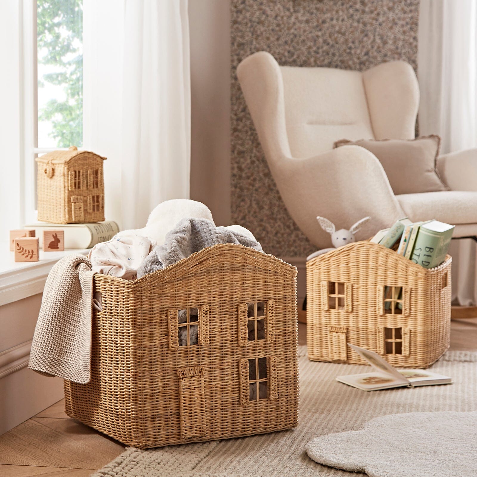 Country Cottage Storage Baskets Set 3