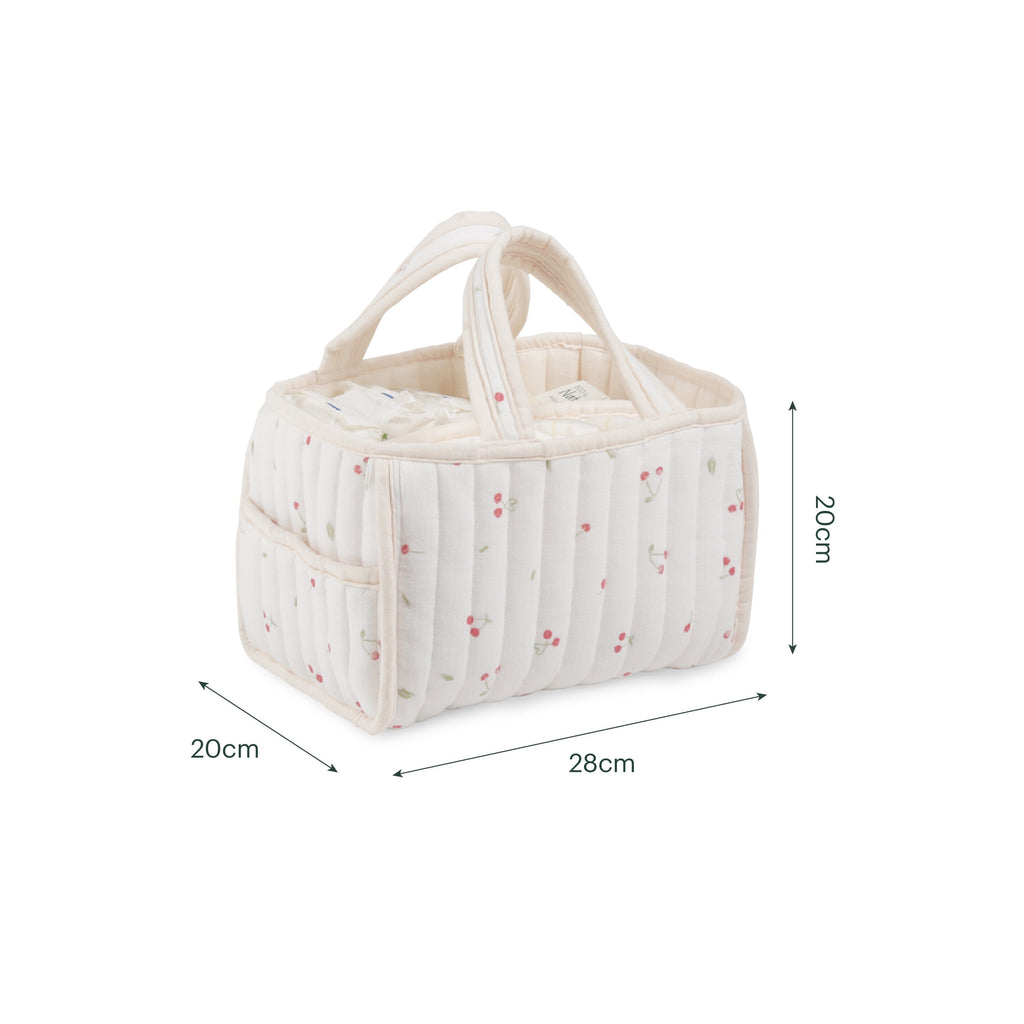 Nappy Caddy Set - Ditsy Cherry Accessory CuddleCo 