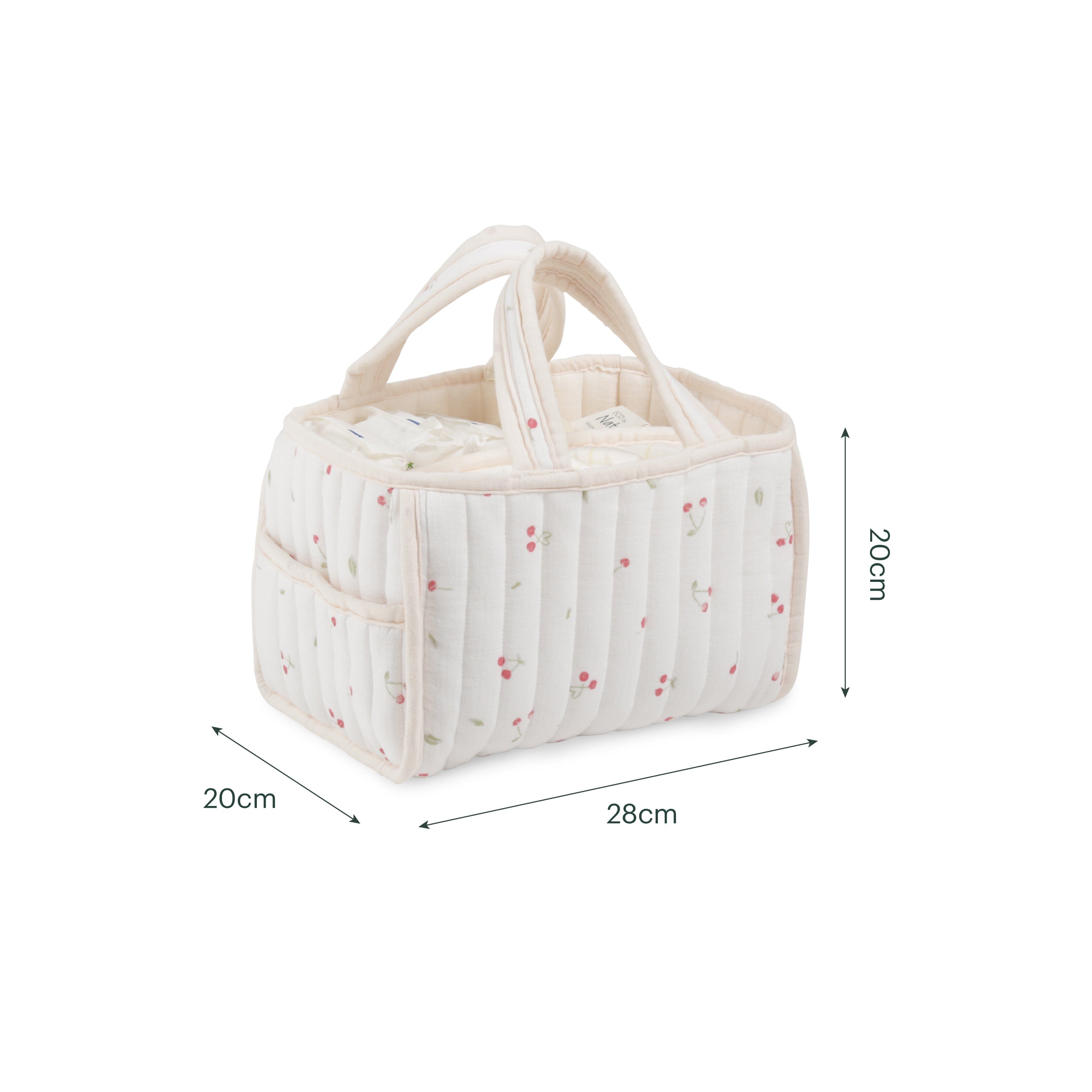 Nappy Caddy Set - Ditsy Cherry Accessory CuddleCo 