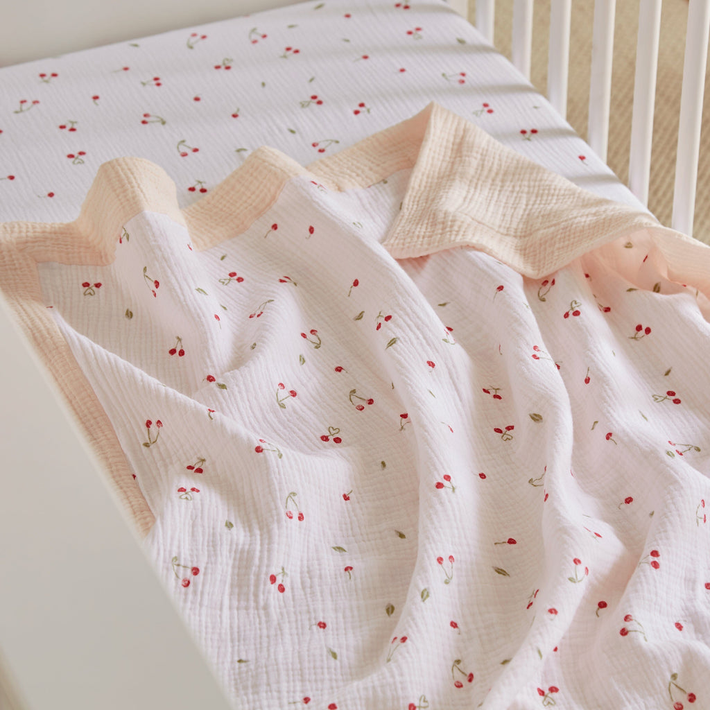 Comforter Blanket - Ditsy Cherry Accessory CuddleCo 