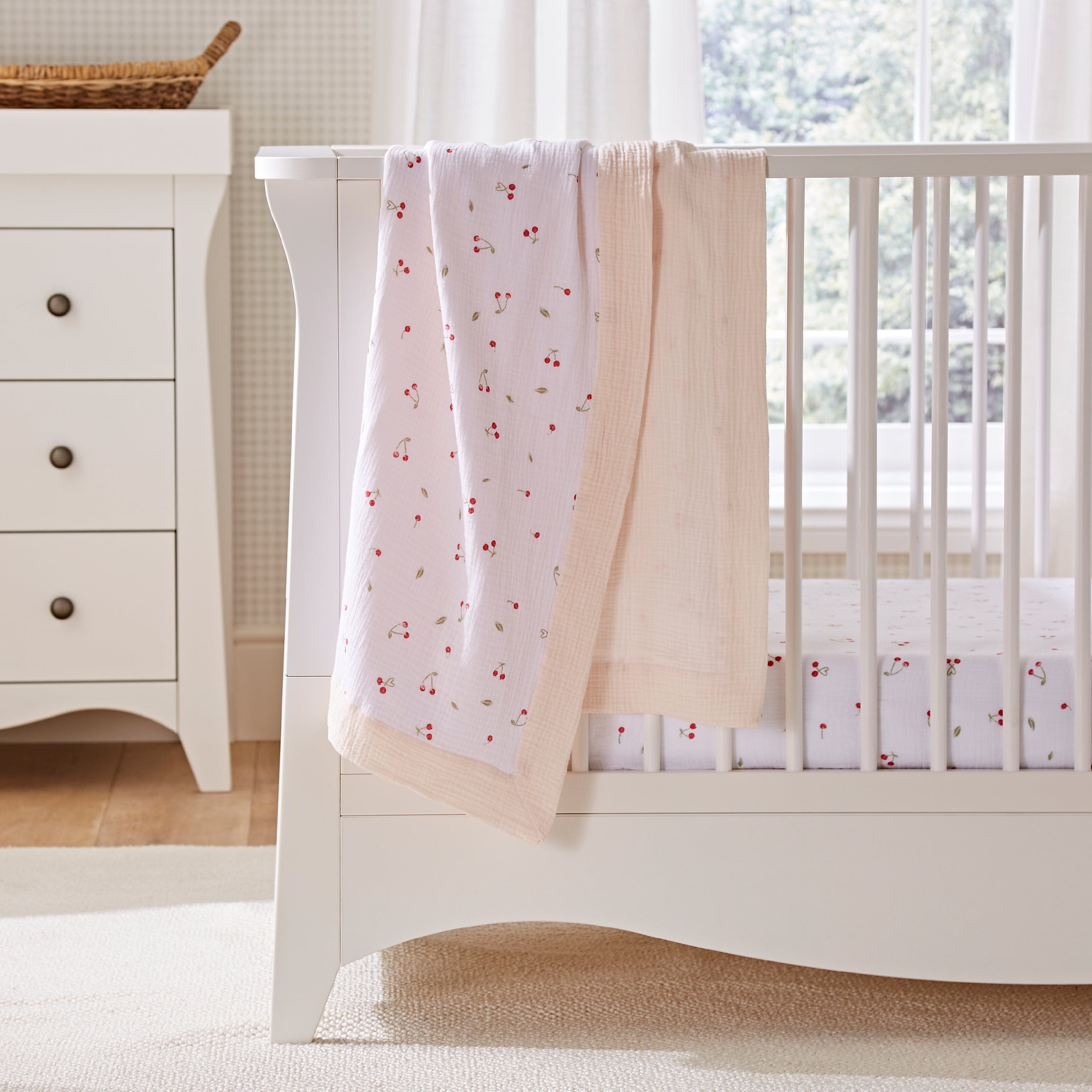 Comforter Blanket - Ditsy Cherry Accessory CuddleCo 