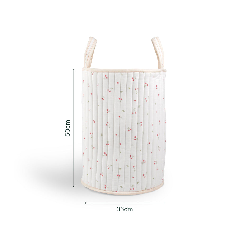 Large Storage Basket - Ditsy Cherry Accessory CuddleCo 