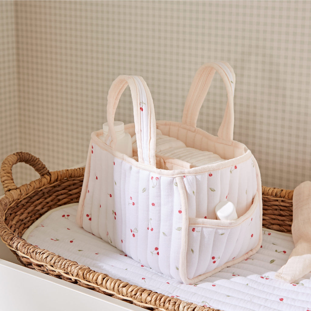 Nappy Caddy - Ditsy Cherry Accessory CuddleCo 