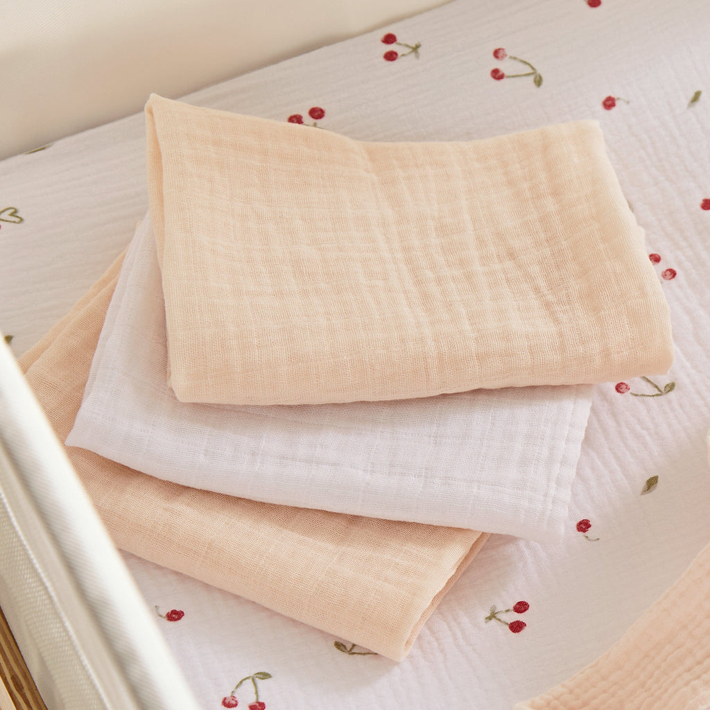 Universal Crib/Co-Sleeper Bedding Set - Ditsy Cherry Accessory CuddleCo 