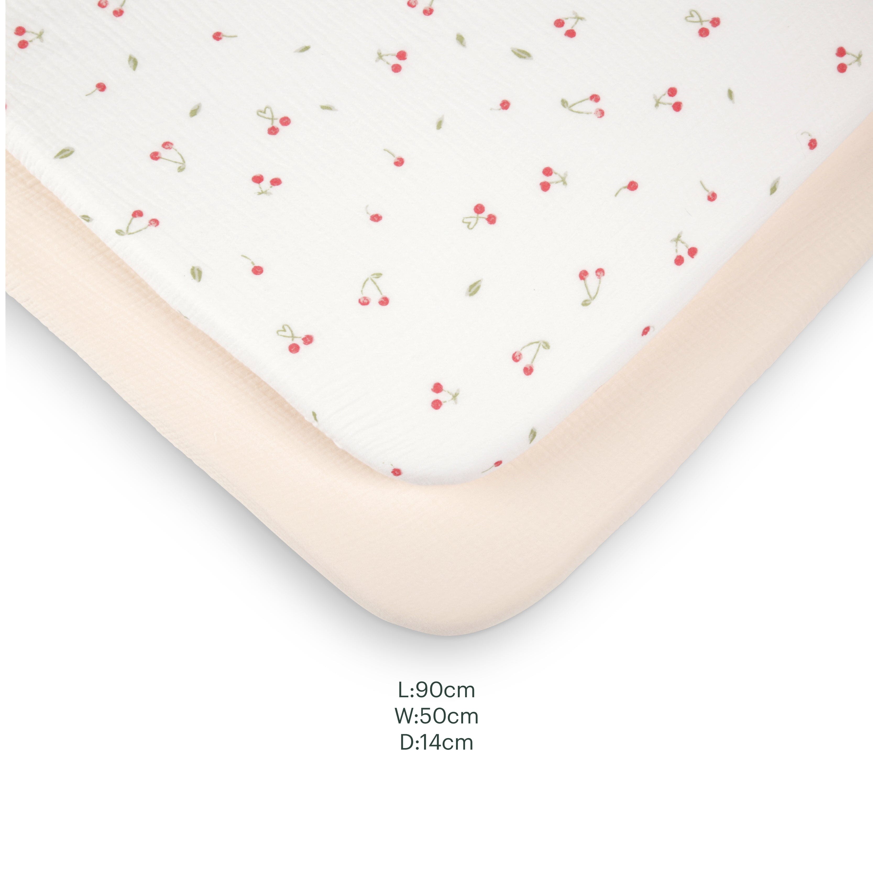 2 Pack Universal Crib/Co-Sleeper Sheets - Ditsy Cherry Accessory CuddleCo 