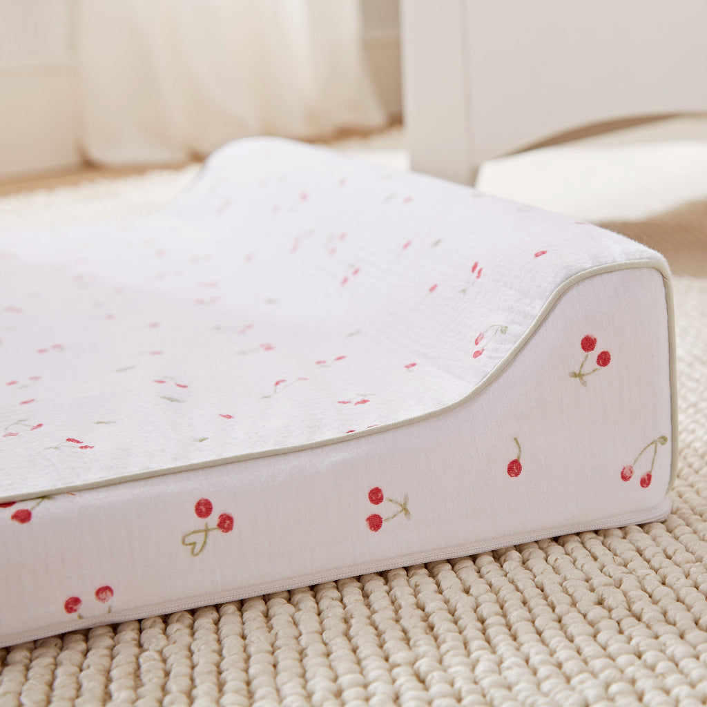 Wedge Changing Mat - Ditsy Cherry Accessory CuddleCo 