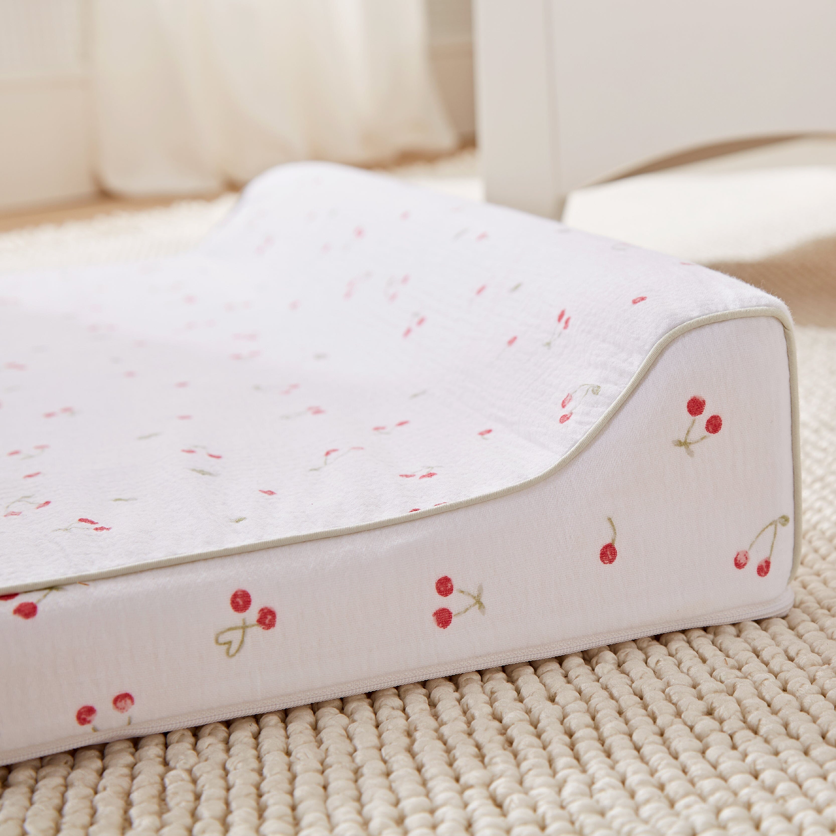 Wedge Changing Mat - Ditsy Cherry Accessory CuddleCo 