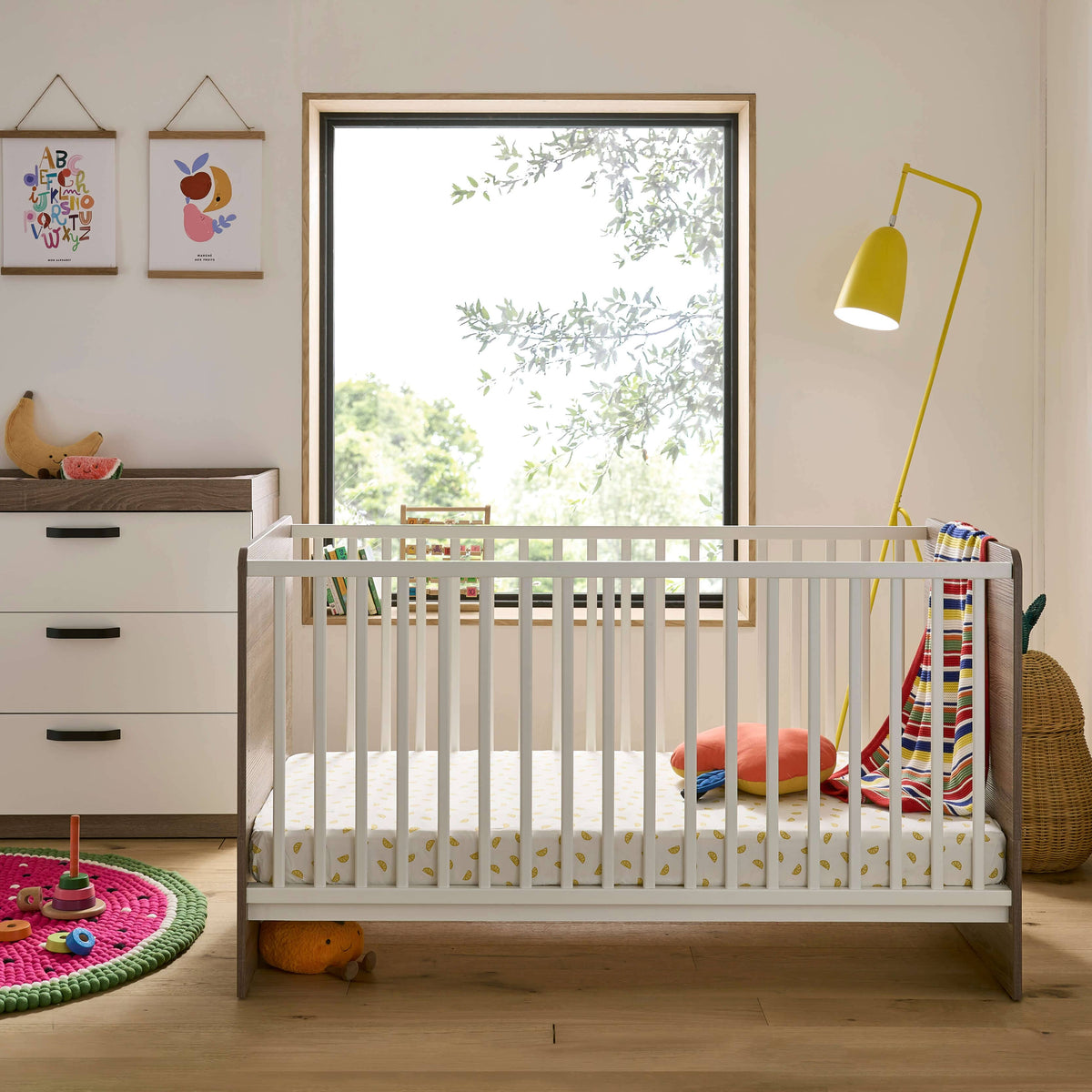 Enzo Cot Bed Truffle Oak &