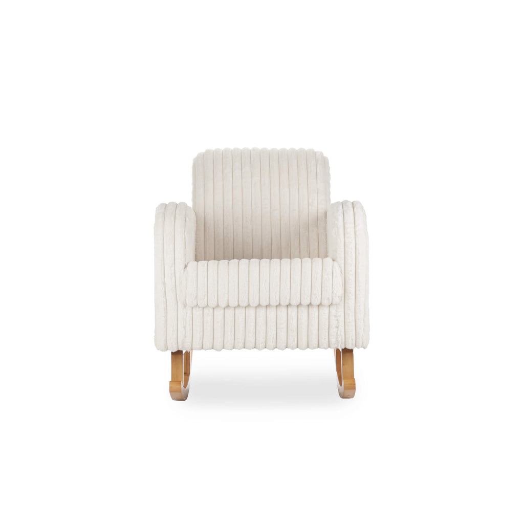 Etta Faux Fur Nursing Chair - Cream Furniture Single CuddleCo 