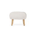 Etta Foot Stool - Faux Fur Cream Furniture Singles CuddleCo 