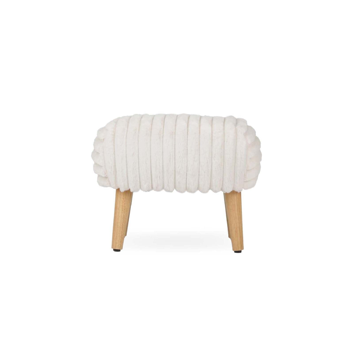 Etta Footstool Faux Fur