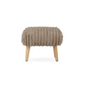Etta Foot Stool - Faux Fur Mink Furniture Singles CuddleCo 