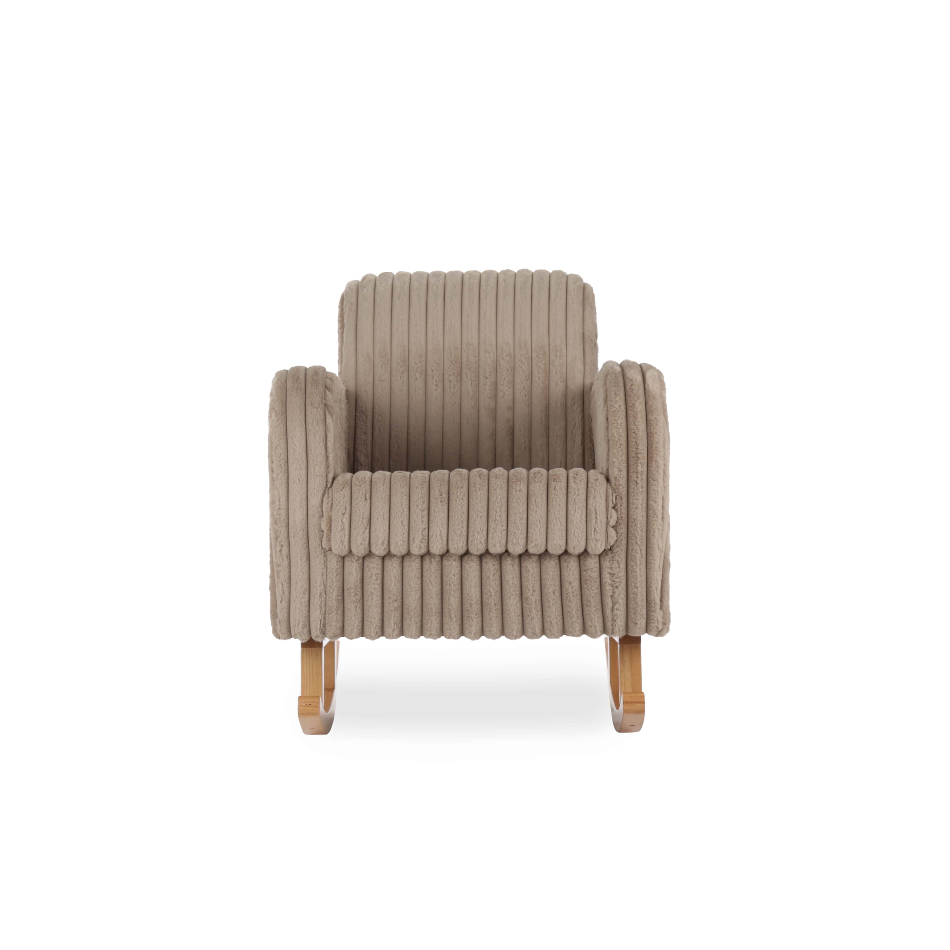 Etta Faux Fur Nursing Chair - Mink Furniture Single CuddleCo 
