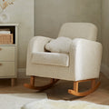 Etta Boucle Nursing Chair - Mushroom Furniture Singles CuddleCo 