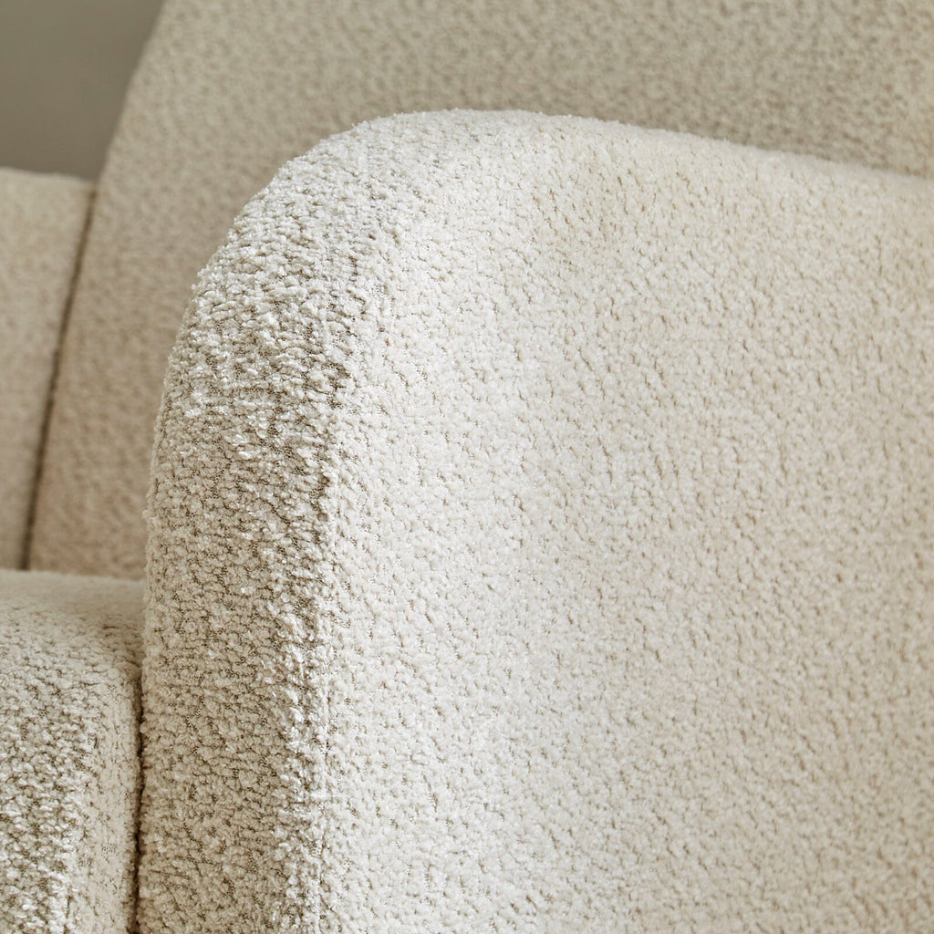 Etta Boucle Nursing Chair - Mushroom Furniture Singles CuddleCo 