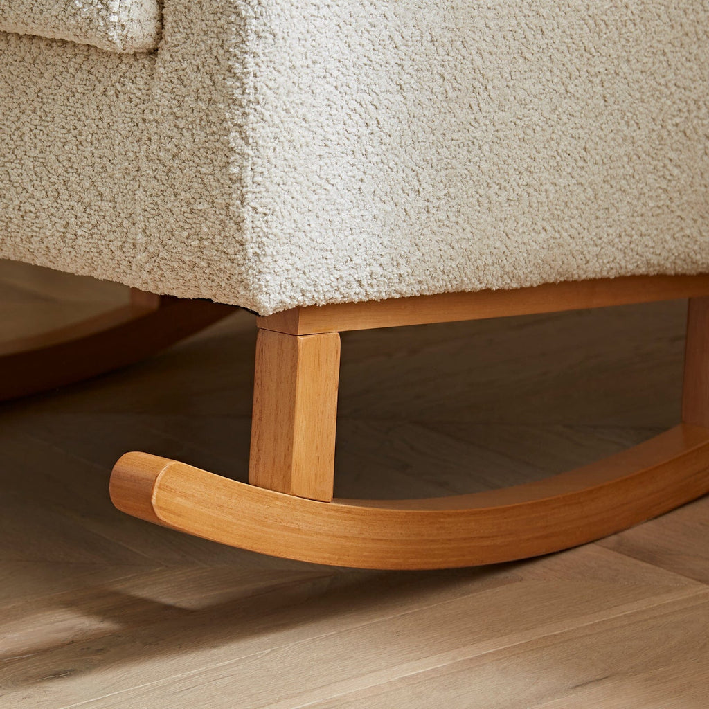 Etta Boucle Nursing Chair - Mushroom Furniture Singles CuddleCo 