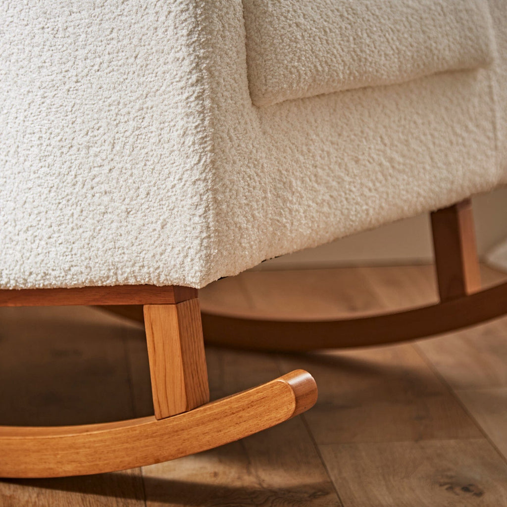 Etta Boucle Nursing Chair - Off White Furniture Singles CuddleCo 