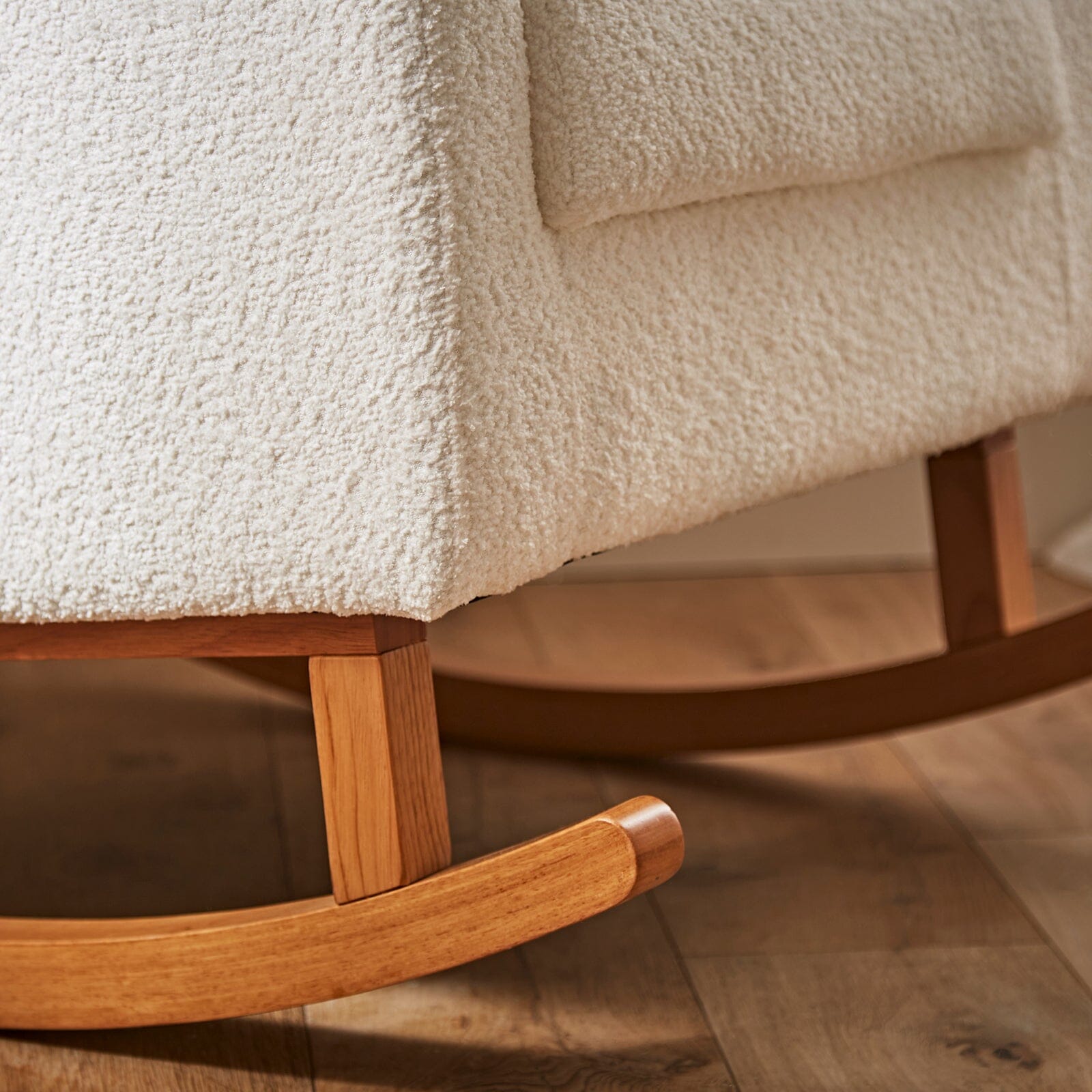 Etta Boucle Nursing Chair - Off White Furniture Singles CuddleCo 