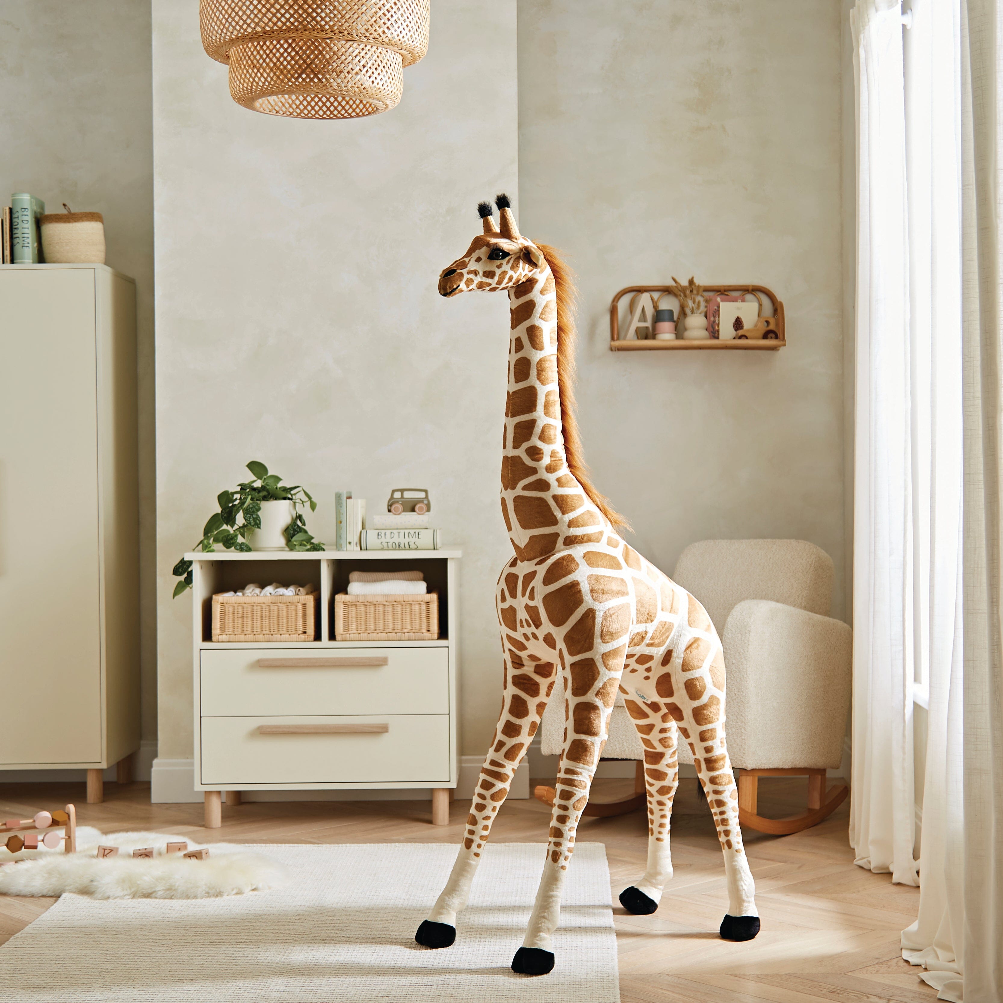Tall Standing Giraffe Stuffed Animal Toys CuddleCo 