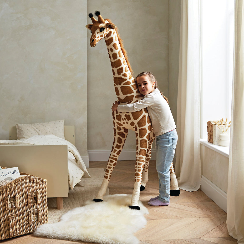 Tall Standing Giraffe Stuffed Animal Toys CuddleCo 
