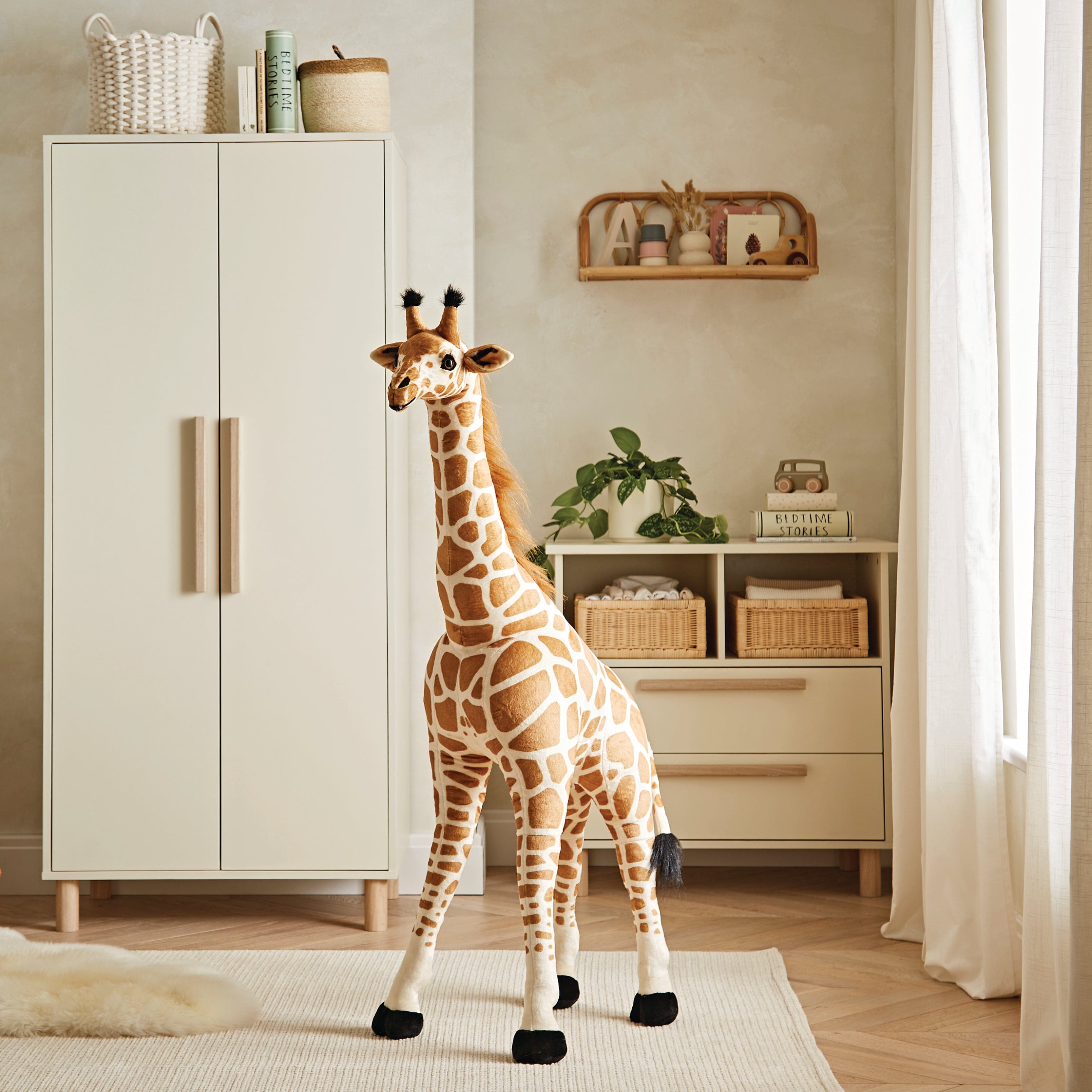 Medium Standing Giraffe Stuffed Animal Toys CuddleCo 