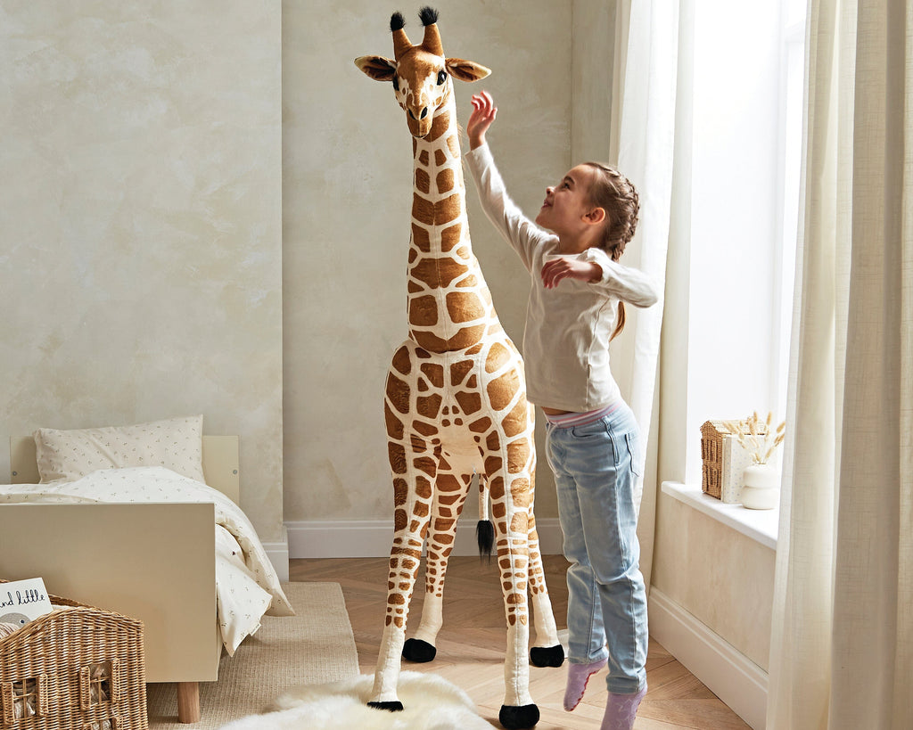 Medium Standing Giraffe Stuffed Animal Toys CuddleCo 