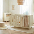 Harper Cot Bed - Cream & Ash Furniture Singles CuddleCo 