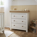 Luna Dresser & Changer - White & Oak Furniture Singles CuddleCo 