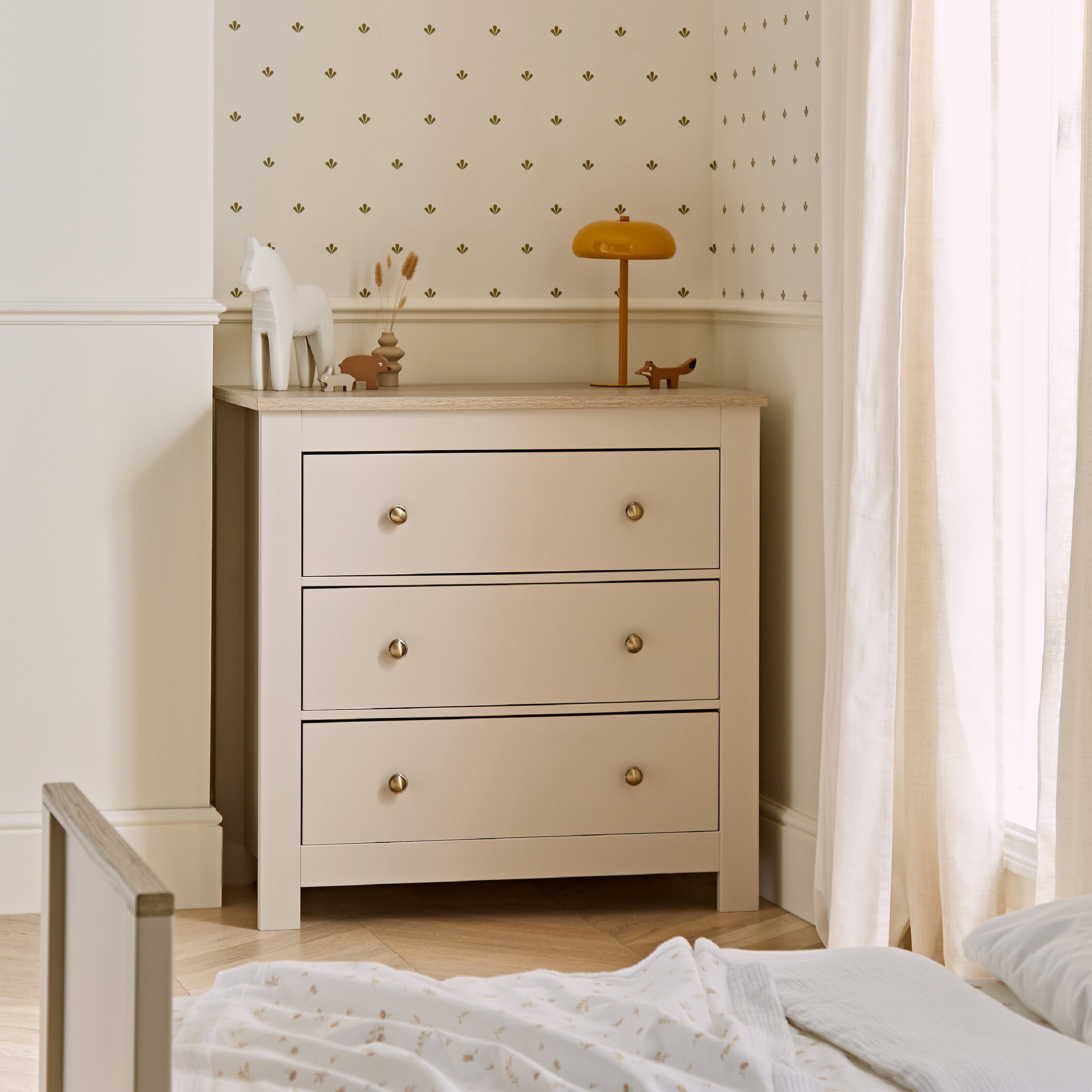 Luna Piece Nursery Furniture Set Cashmere Ash CuddleCo