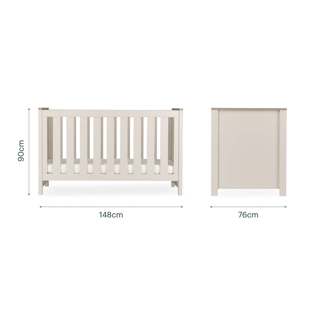 Luna Cot Bed - Cashmere & Ash Furniture Single CuddleCo 