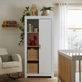 Nola White & Natural Wardrobe Furniture Singles CuddleCo 