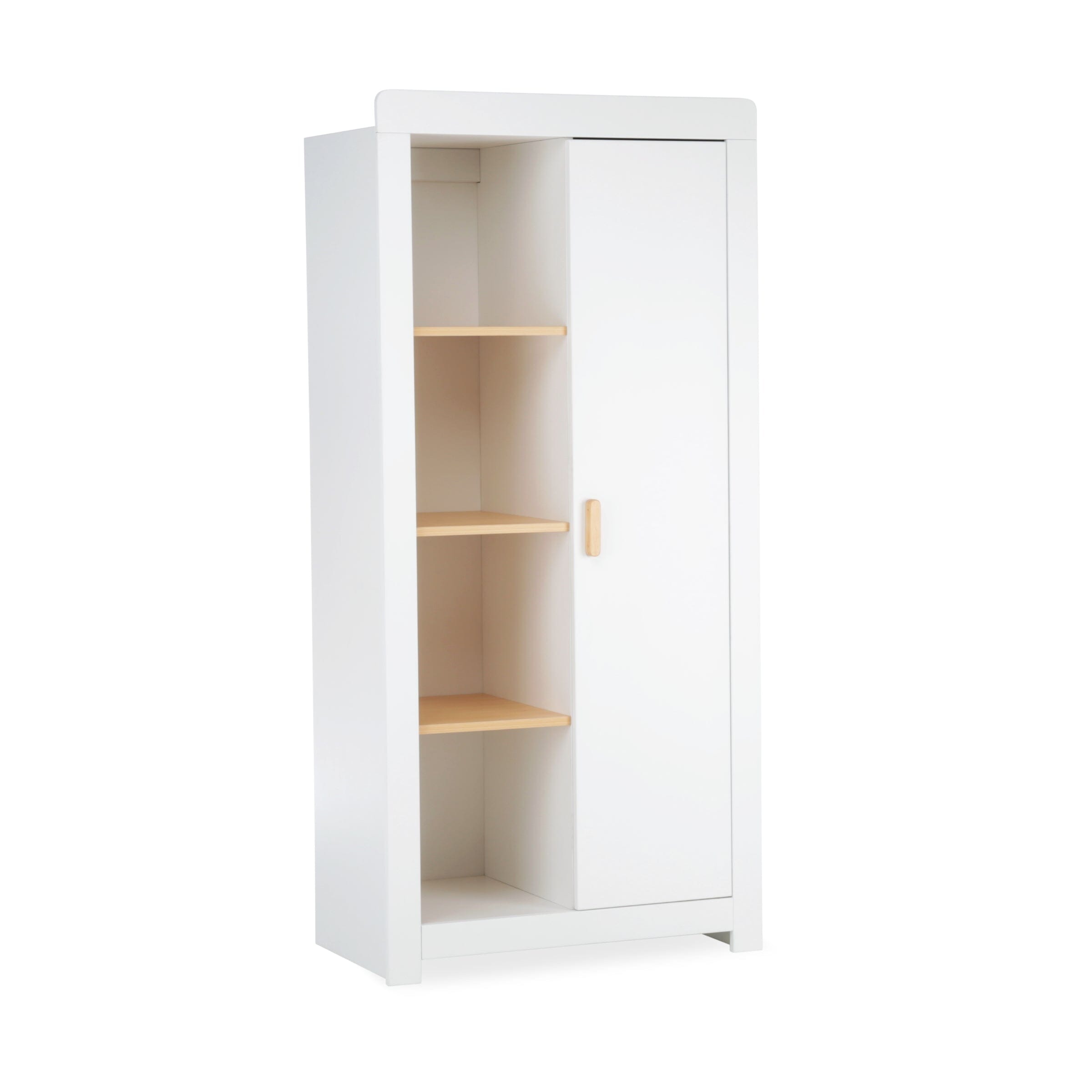 Nola White & Natural Wardrobe Furniture Singles CuddleCo 