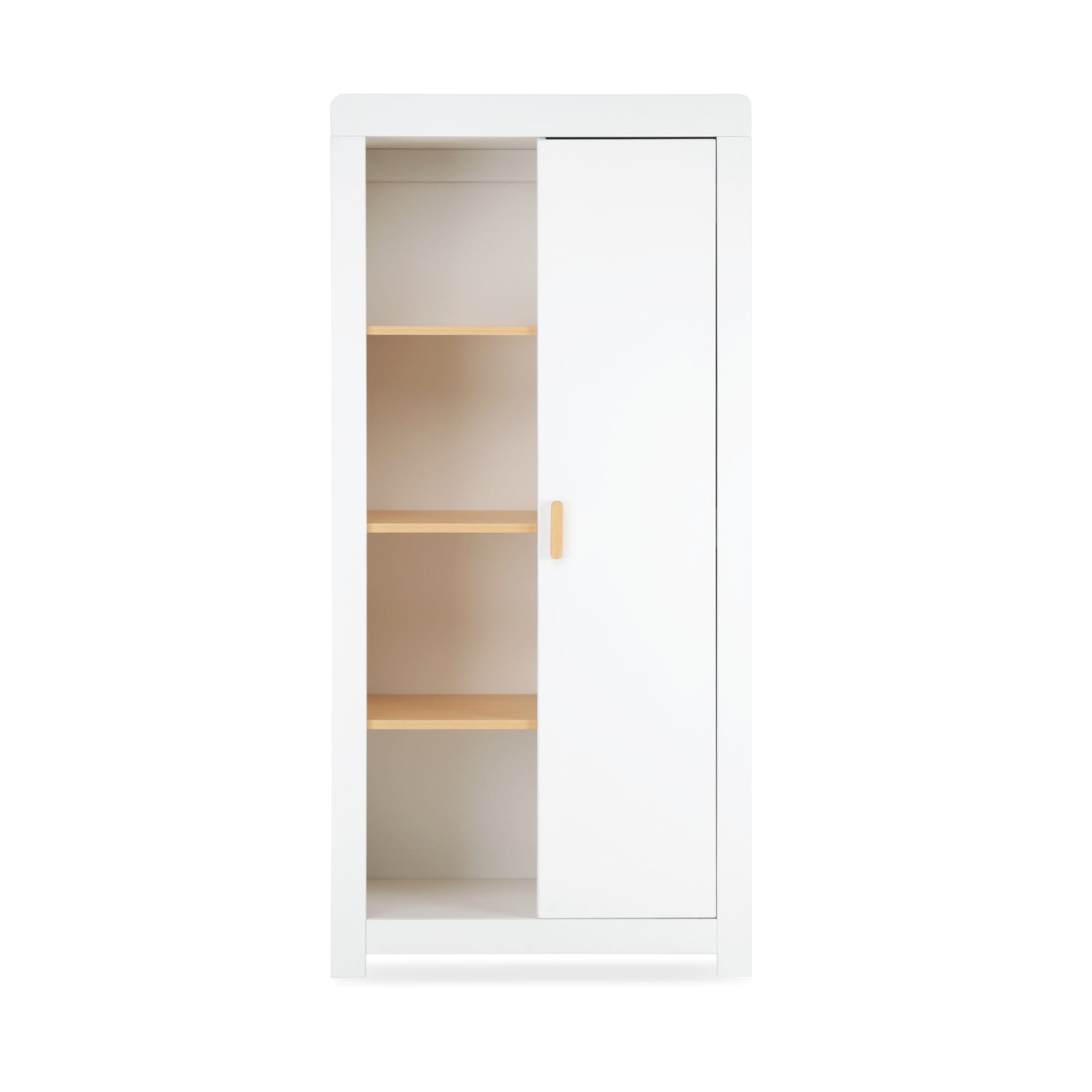 Nola White & Natural Wardrobe Furniture Singles CuddleCo 