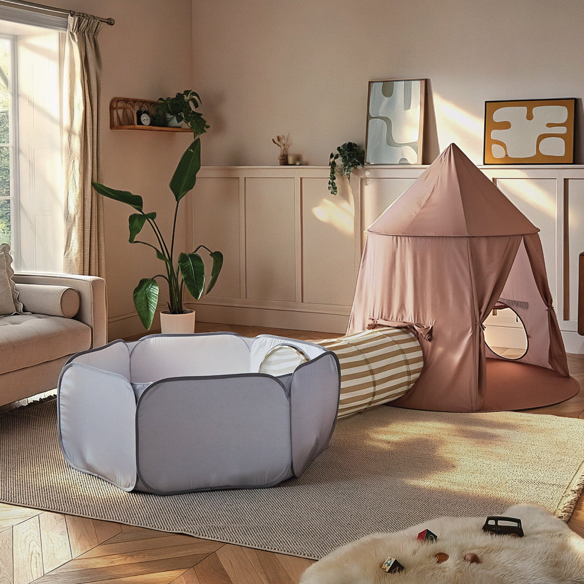 Pop up Play 3 Piece Set Tent Tunnel & Ball Pit