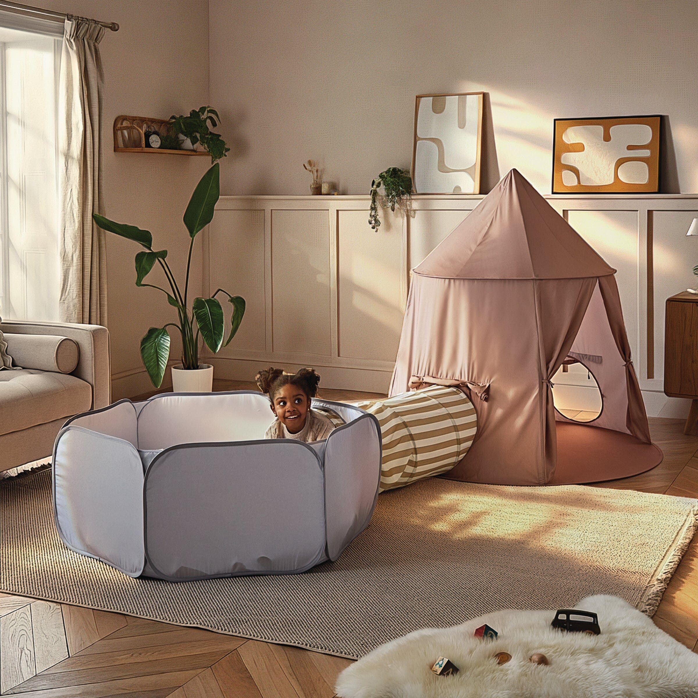 Pop-up Play 3 Piece Set - Tent, Tunnel & Ball Pit Toys CuddleCo 