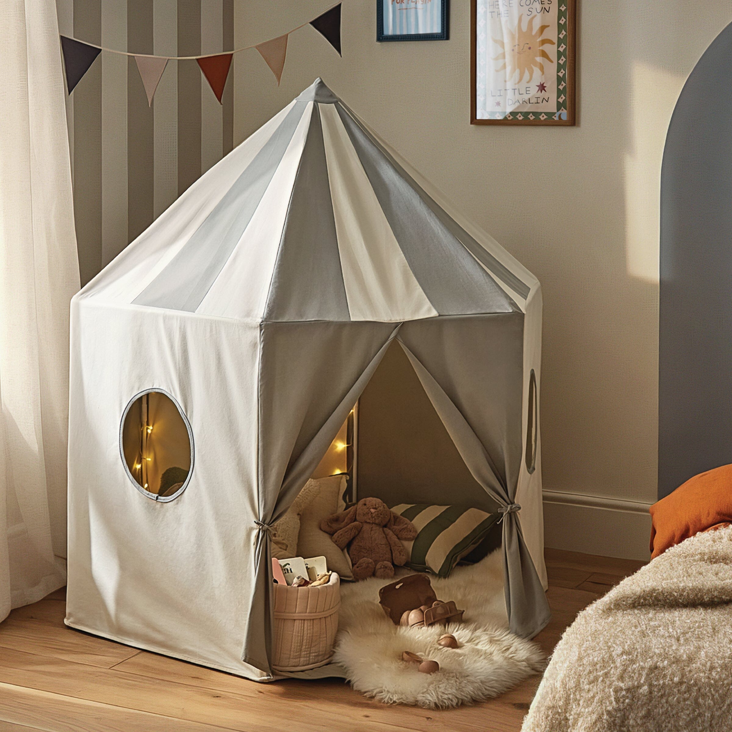 Pavillion Play Tent - Sea Salt Toys CuddleCo 
