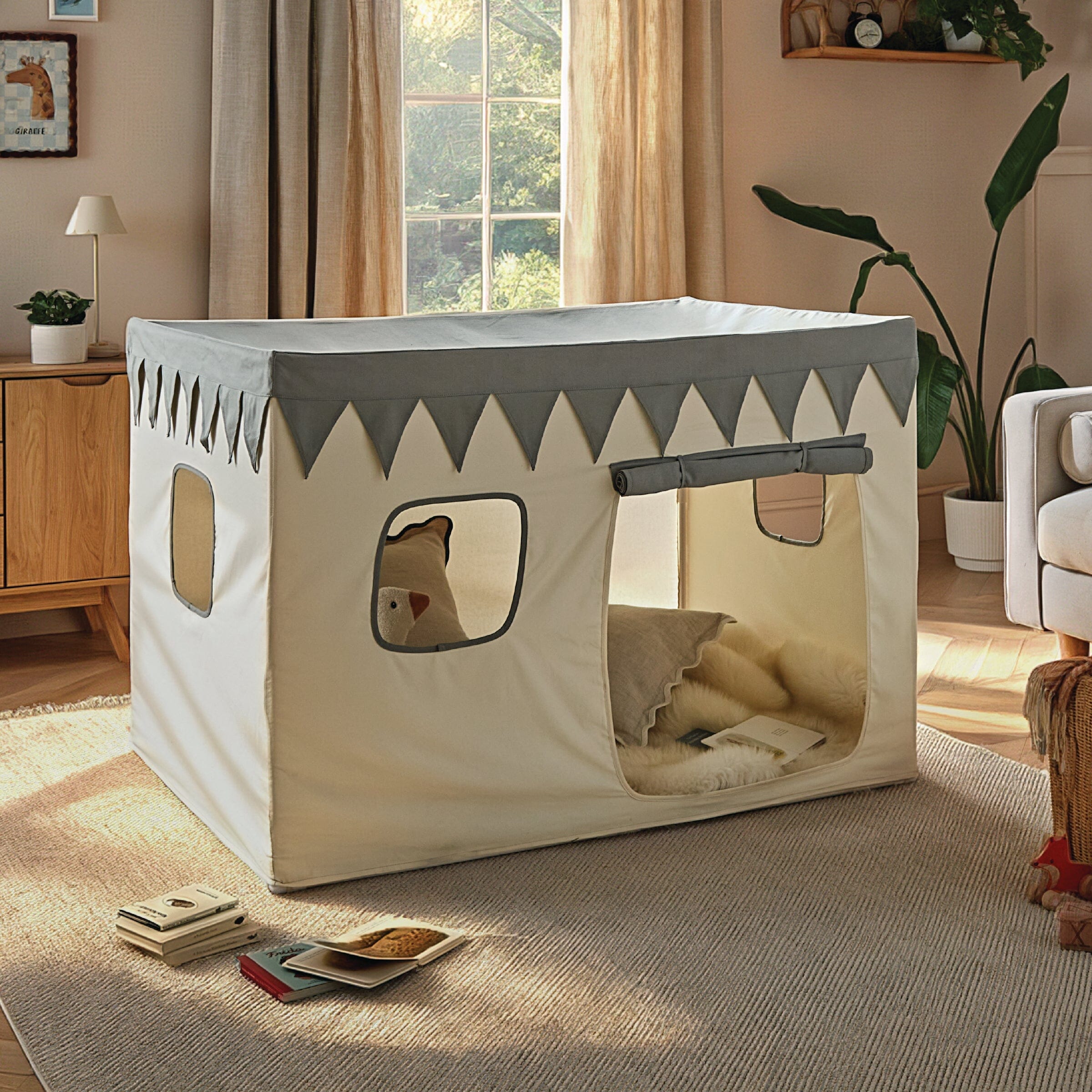 Play House with Bunting - Sea Salt Toys CuddleCo 