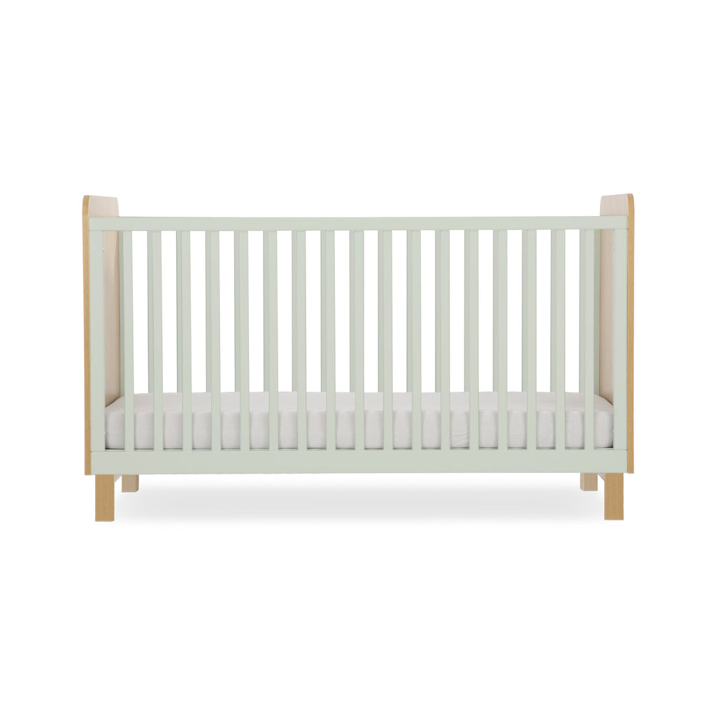 Remi Cot Bed - Oak/Green Furniture Singles CuddleCo 