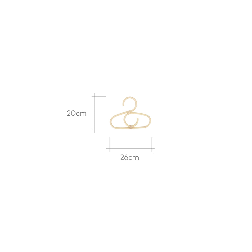 Aria Clothes Rail & Set of Hangers - Rattan Furniture Sets CuddleCo 