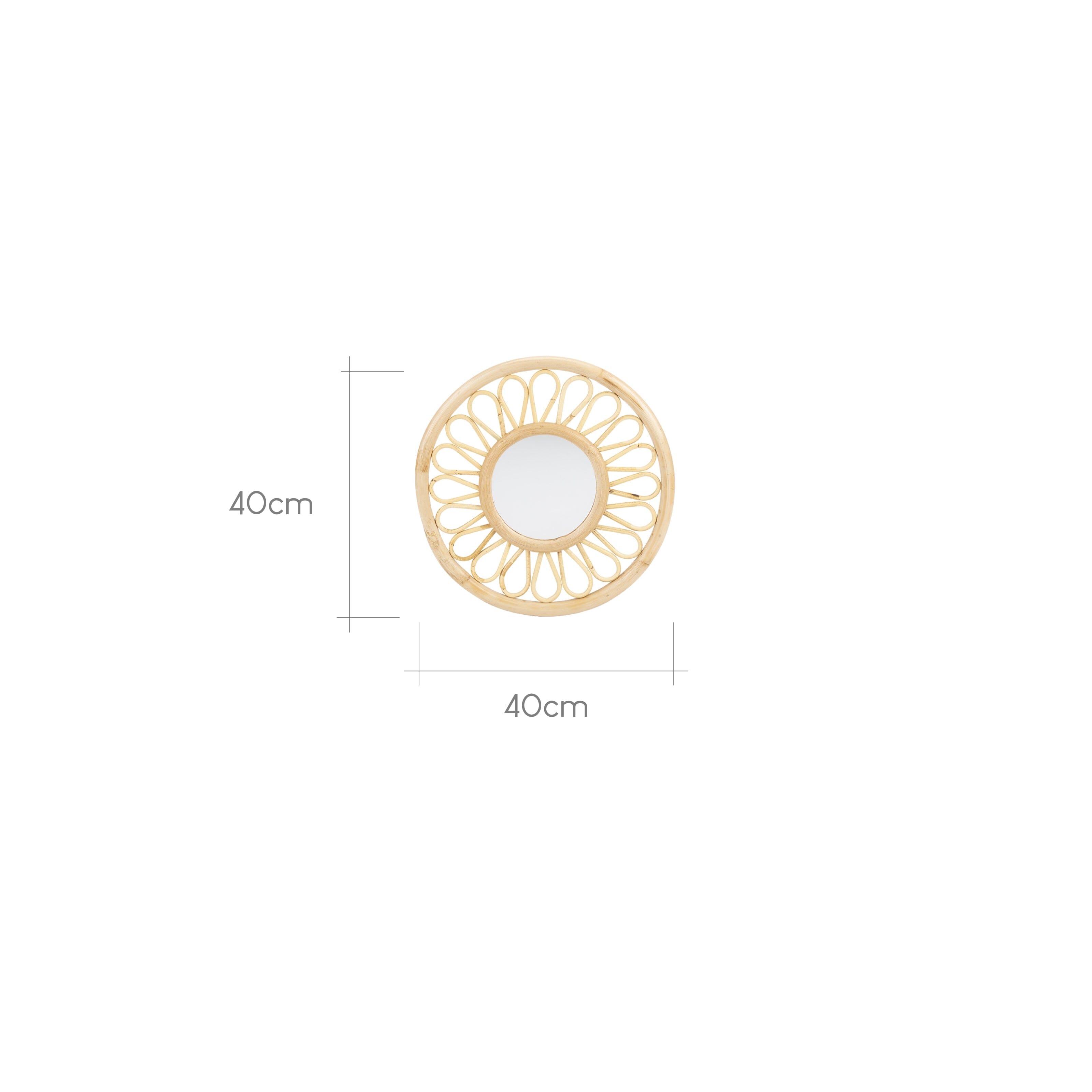 Aria Mirror - Rattan Decor CuddleCo 