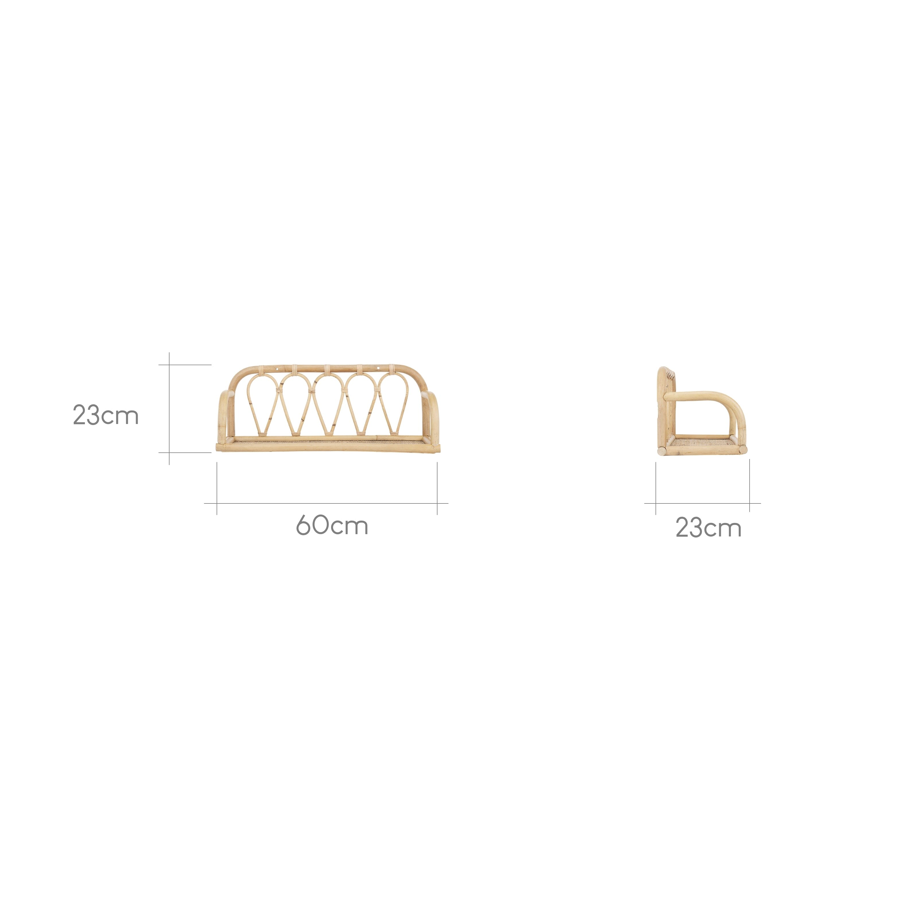 Aria Shelf - Rattan Furniture Singles CuddleCo 