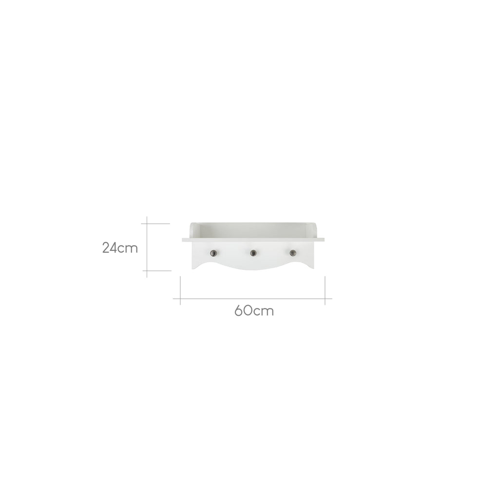 Clara Wall Shelf - White Furniture Singles CuddleCo 