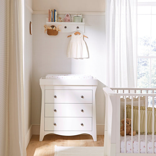 Clara Wall Shelf - White Furniture Singles CuddleCo 