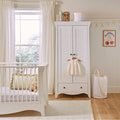 Clara 2 Door Double Wardrobe - White Furniture Singles CuddleCo 